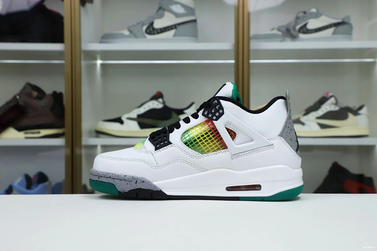 1st Kicks JORDAN AIR WMNS 4 'RAST RETRO EasyMatch Kimikick 1958 1205